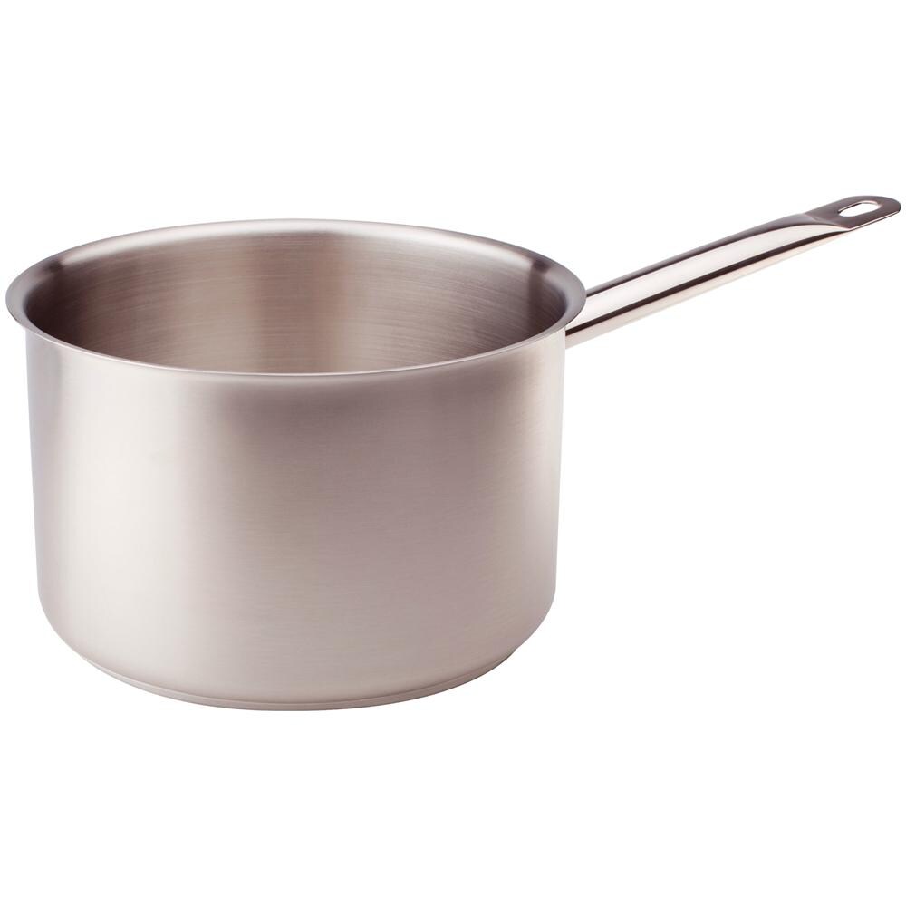 Casseruola Alta In Acciaio Inox Per Induzione Con Manico Tubolare Inox - Diametro Cm 16 - Altezza Cm 11-capacità Lt 2,2 - Foto 1