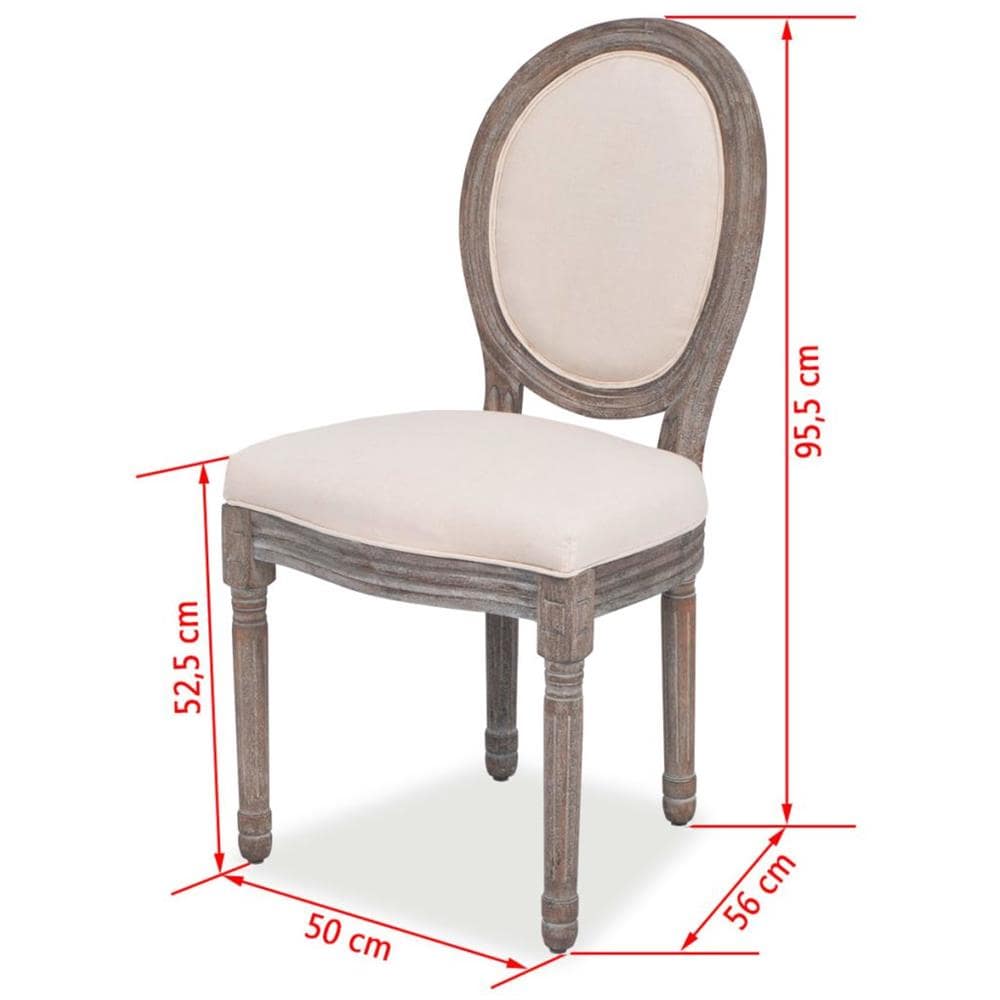 Sedie per Sala da Pranzo 2 pz in Tela - Foto 7