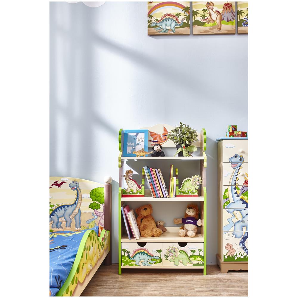Libreria Scaffale Legno Cameretta Bambini Dinosaur Td-0069a - Foto 2