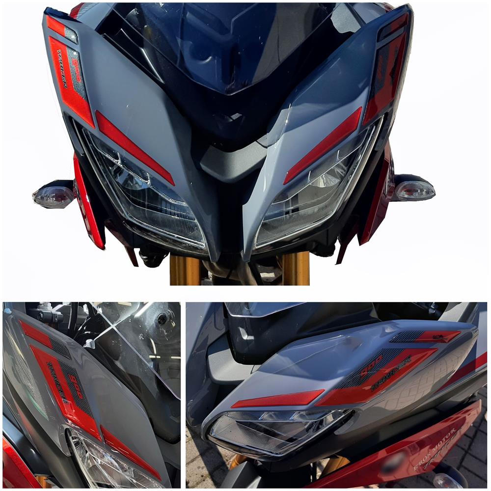 Adesivo 3d Per Frontalino Compatibile Con Yamaha Tracer 900gt 2019 Red - Foto 2