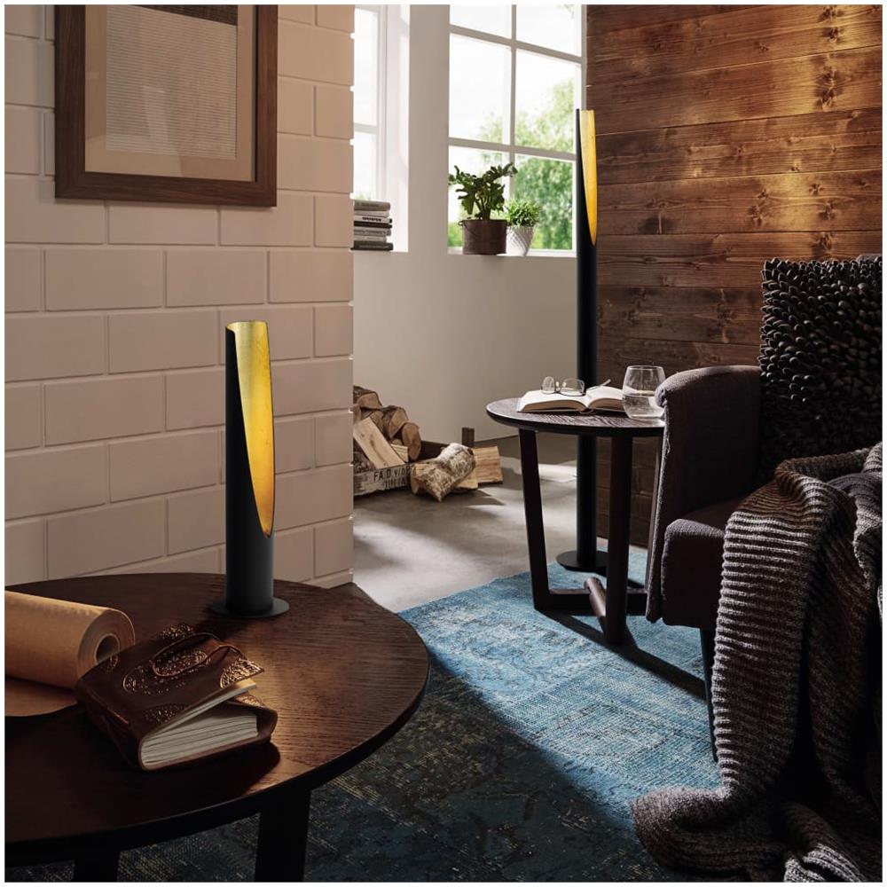 Lampada Da Tavolo A Led Barbotto 5w 39,5 Cm Nera E Oro - Foto 2