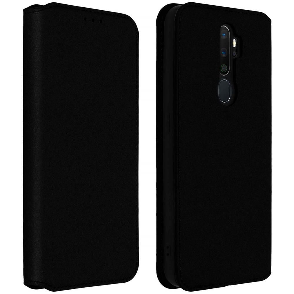 Custodia Oppo A9 2020 / A5 2020 Portacarte Funzione Supporto Similpelle Nero - Foto 1