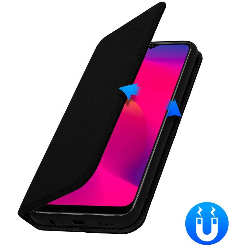 Custodia Oppo A9 2020 / A5 2020 Portacarte Funzione Supporto Similpelle Nero - Foto 5
