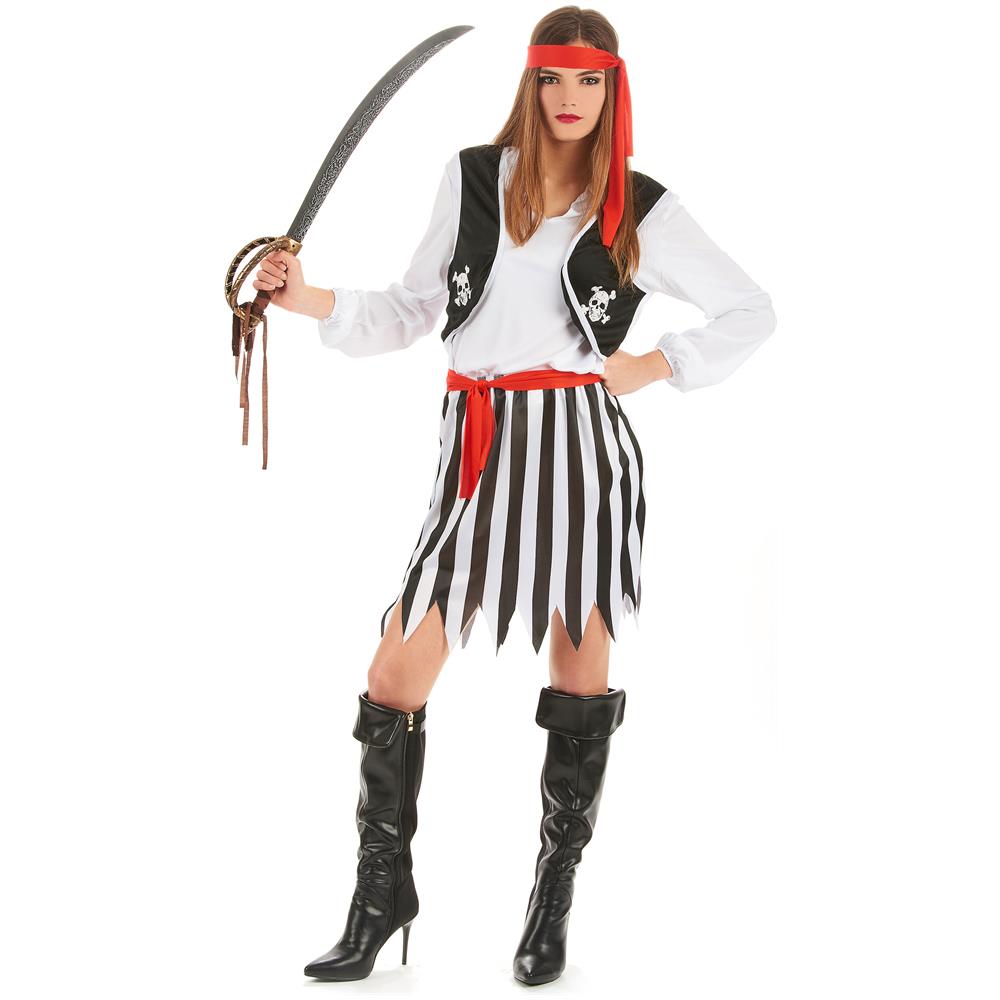 Travestimento Piratessa Dei Mari Da Donna - Taglia: Small - Foto 1