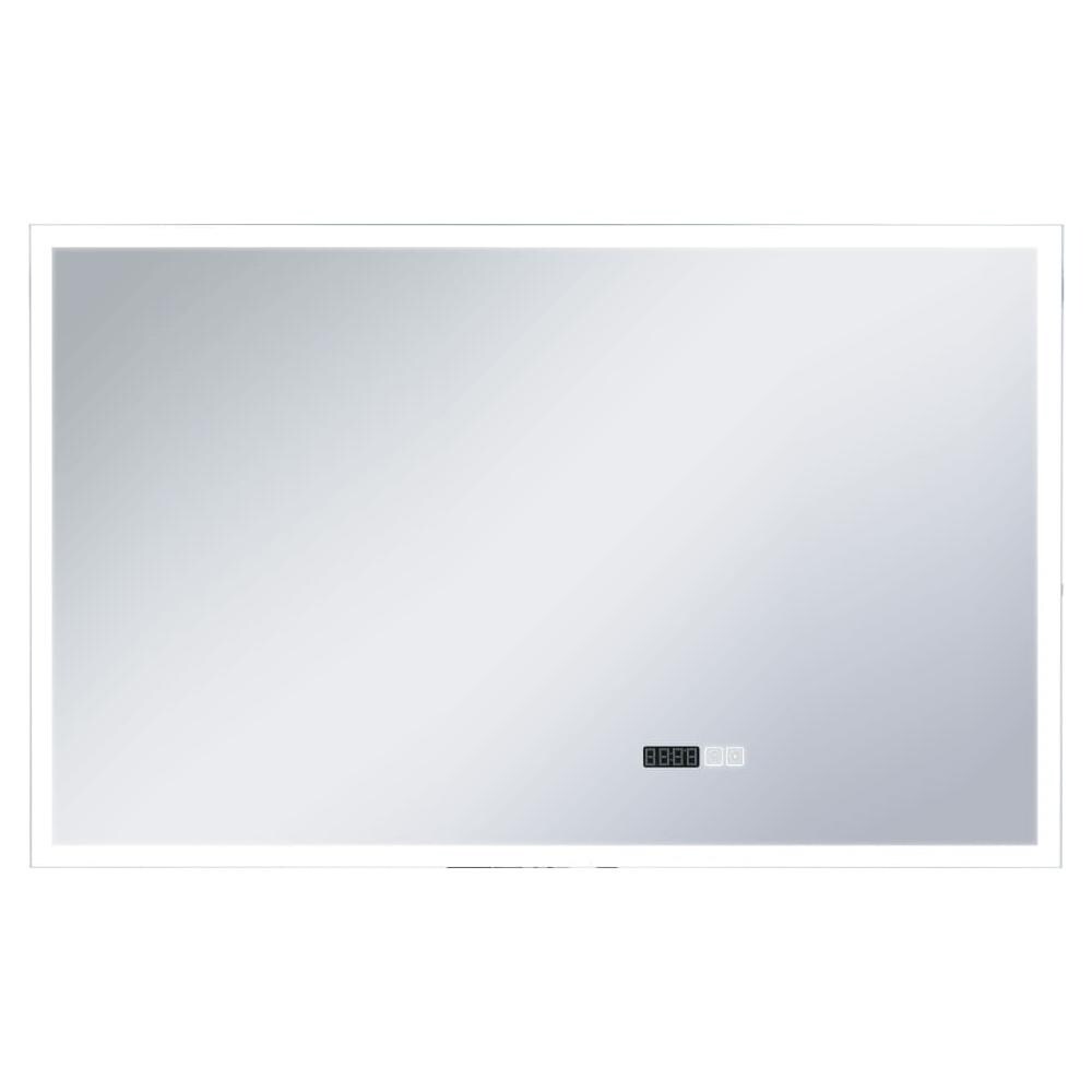 Specchio LED Bagno con Sensore Tattile Schermo Orario 100x60cm - Foto 2