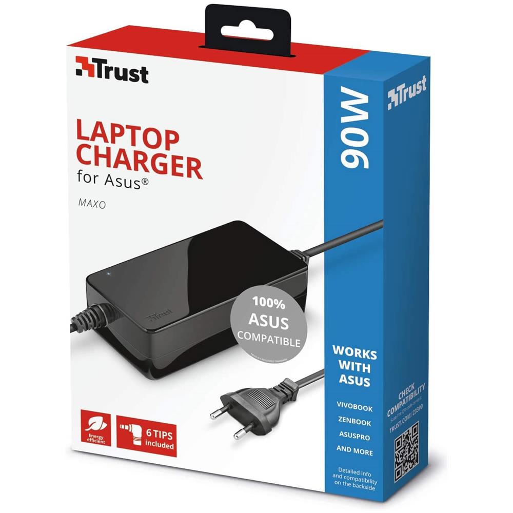 Caricabatteria Universale per Laptop da 90W Colore Nero - Foto 3