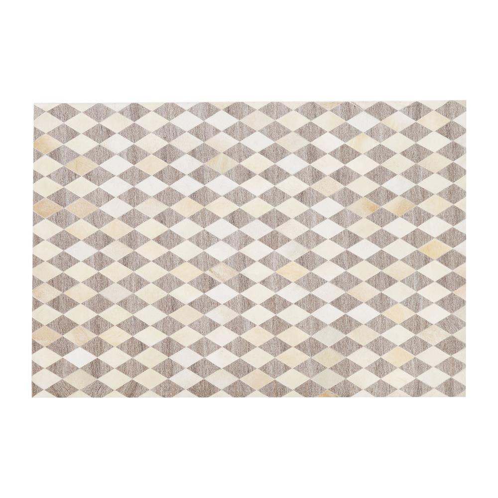 Tappeto In Pelle Beige E Marrone 160 X 230 Cm Seslice - Foto 2