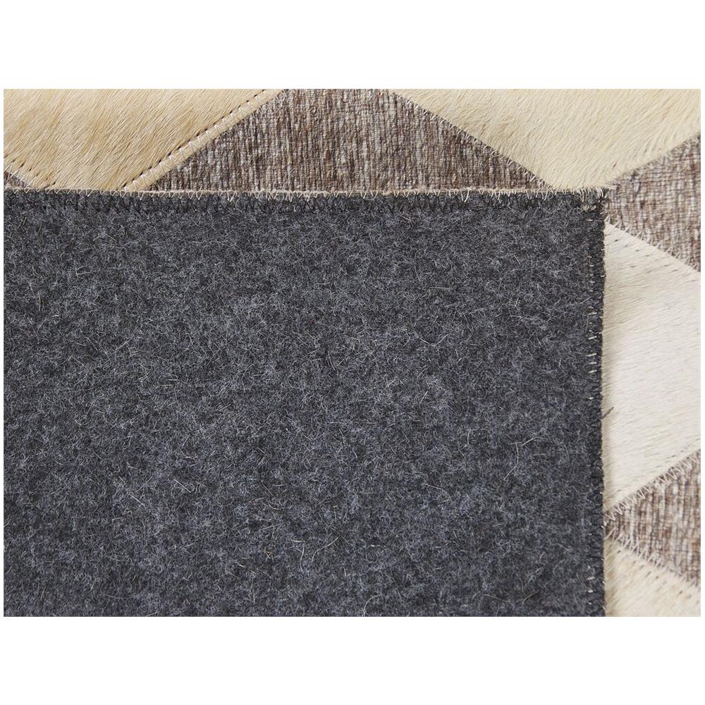 Tappeto In Pelle Beige E Marrone 160 X 230 Cm Seslice - Foto 8