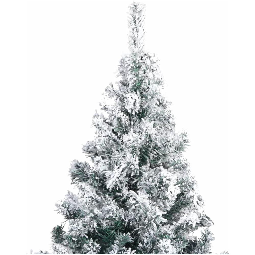 Albero di Natale Artificiale con Neve Fioccata Verde 180 cm PVC - Foto 2