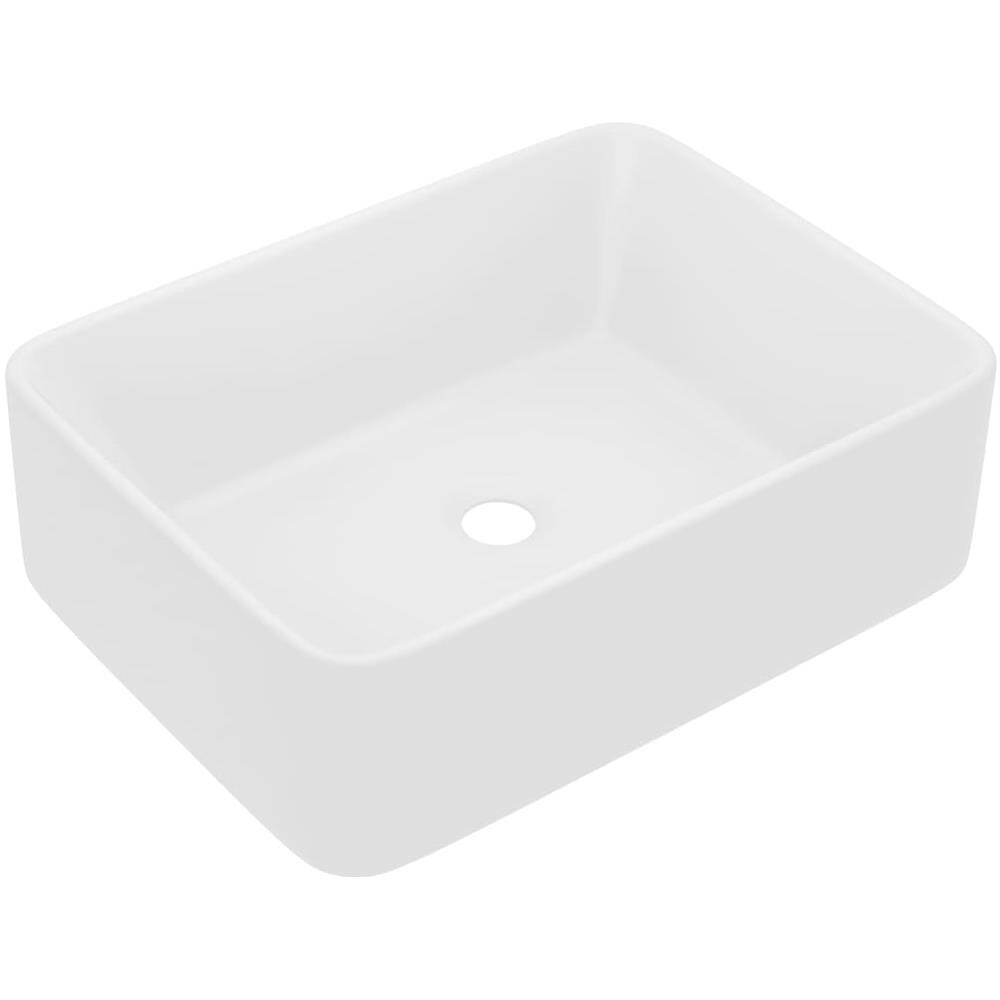 Lavandino Luxury Bianco Opaco 41x30x12 cm in Ceramica - Foto 1
