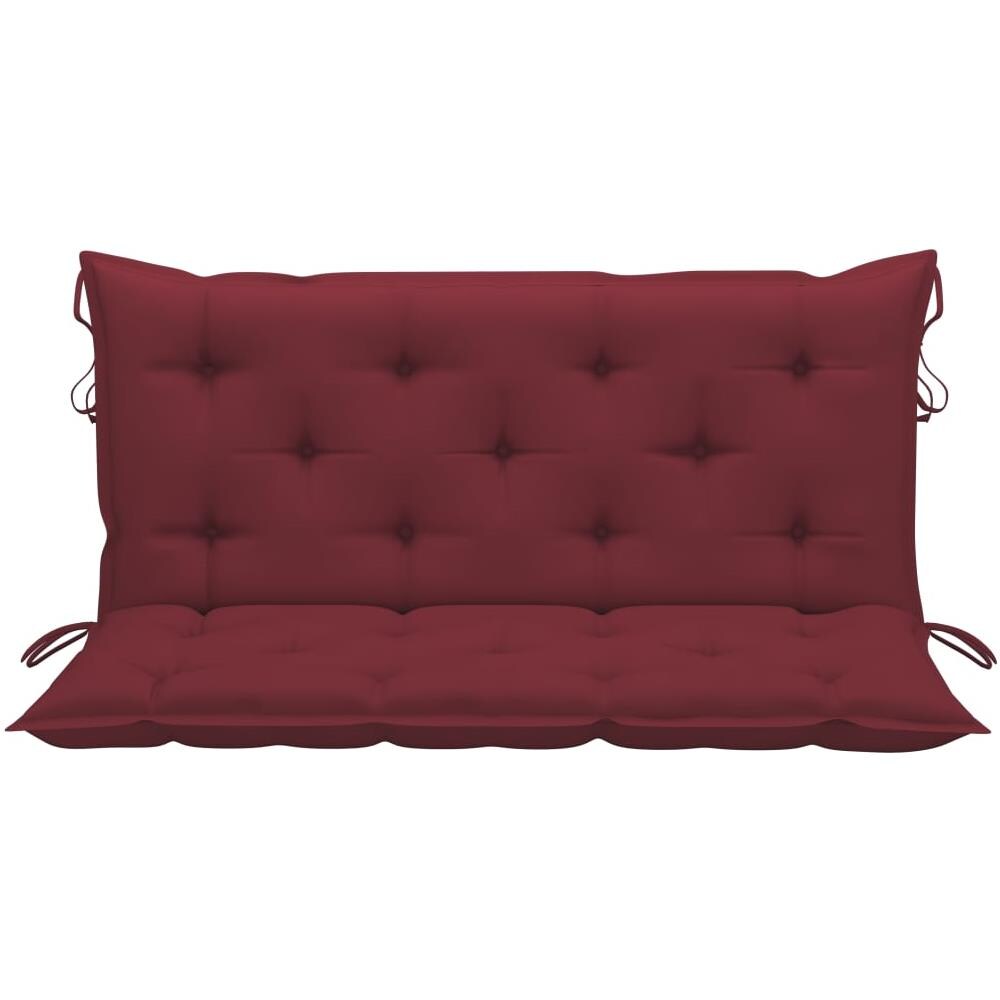 Cuscini per Panca 2 pz Rosso Vino 120x50x7 cm in Tessuto Oxford - Foto 2