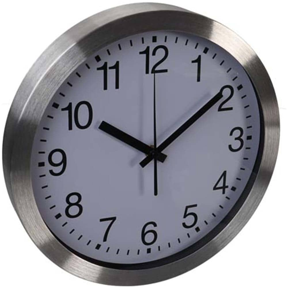 Orologio da Parete 30 cm Bianco e Argento - Foto 2