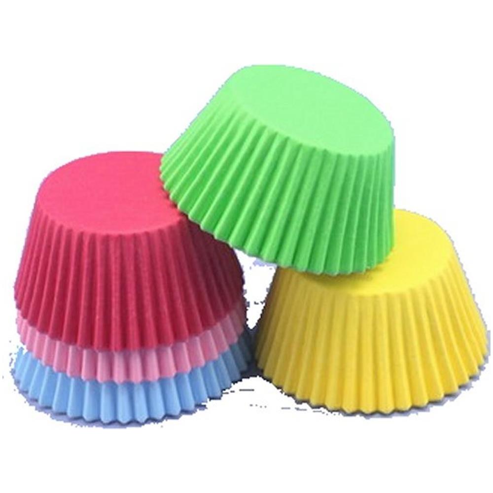 Confezione 75 pirottini in carta colorati rosa 50 x 32mm - Foto 1