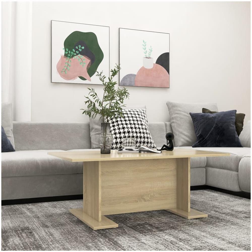 Tavolino Salotto Rovere Sonoma 103,5x60x40 cm Legno Multistrato - Foto 1