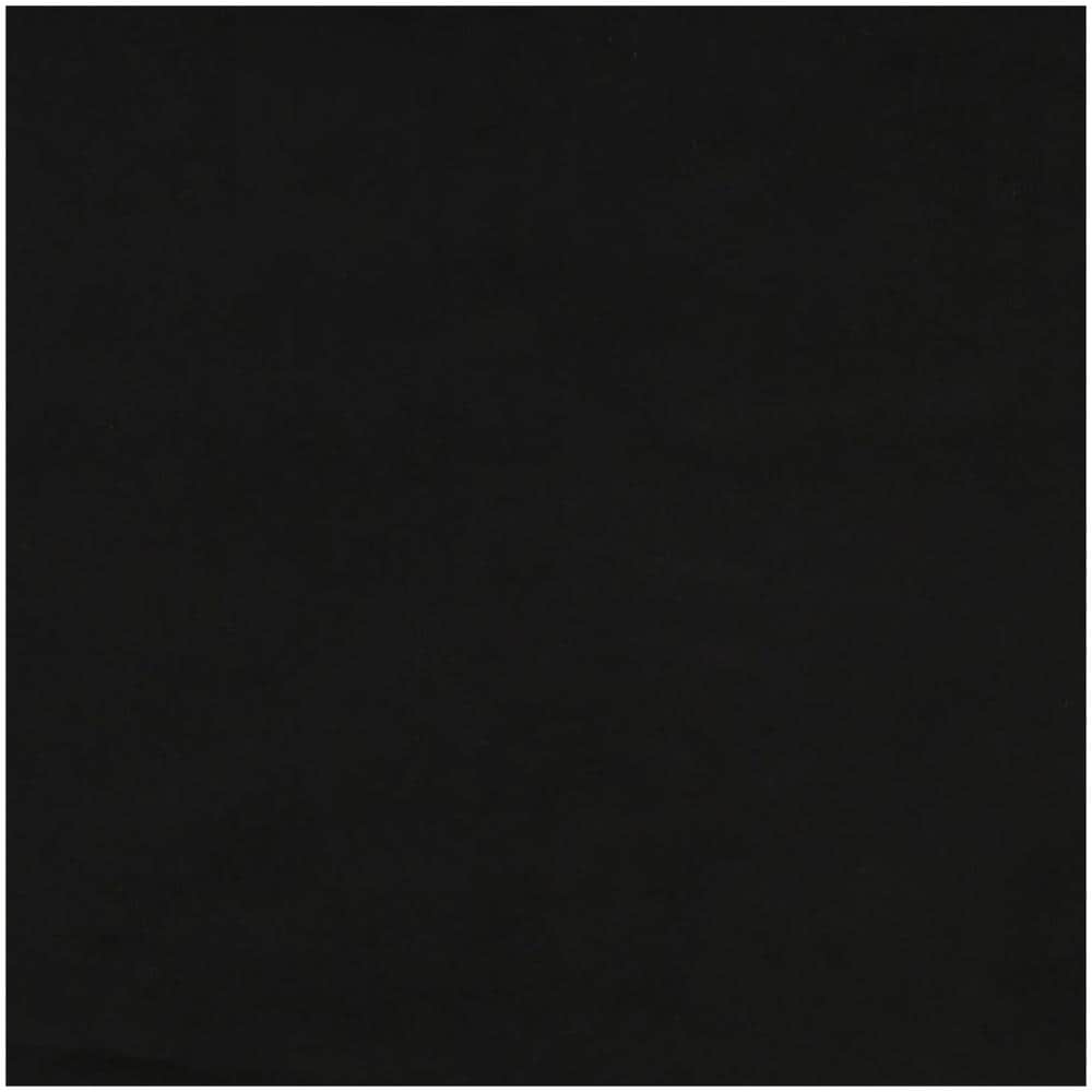 Sgabello Rotondo Nero In Velluto - Foto 3