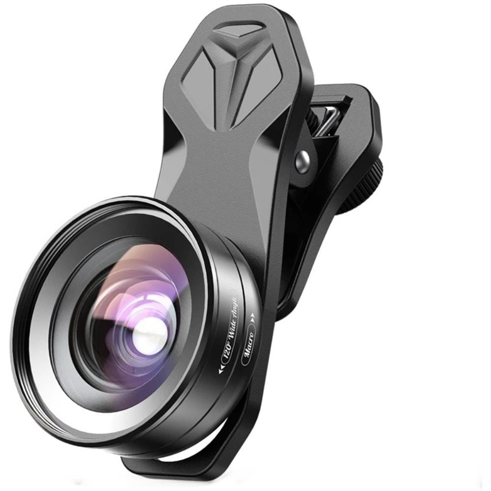 Set Di 2 Obiettivi Apexel Professionali Composti Da Obiettivo Macro 10x E Obiettivo Grandangolare 120, Compatibile Con Iphone, Samsung, Huawei, Oppo, Xiaomi - Foto 1