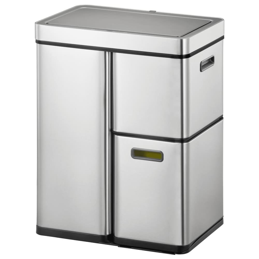 Pattumiera Con Sensore Mirage Plus 1x30 L + 2x15 L Argento Opaco - Foto 2