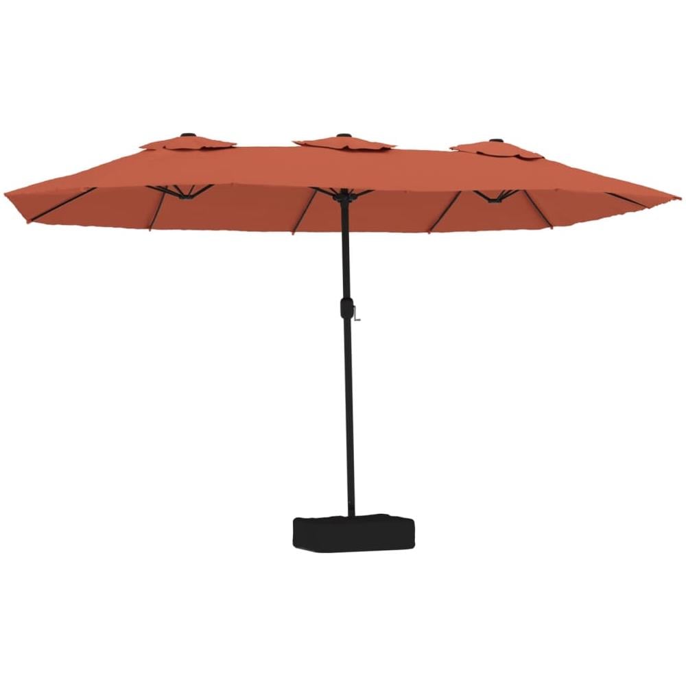 Ombrellone A Doppia Testa Terracotta 449x245 Cm - Foto 2