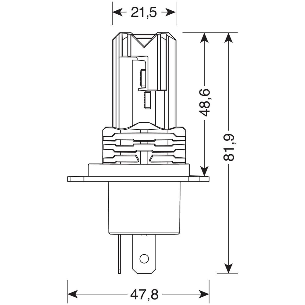 9/32v Halo Led Serie 10 Halo Killer - (h4) - 20w - P43t - 2 Pz - Scatola - Foto 3