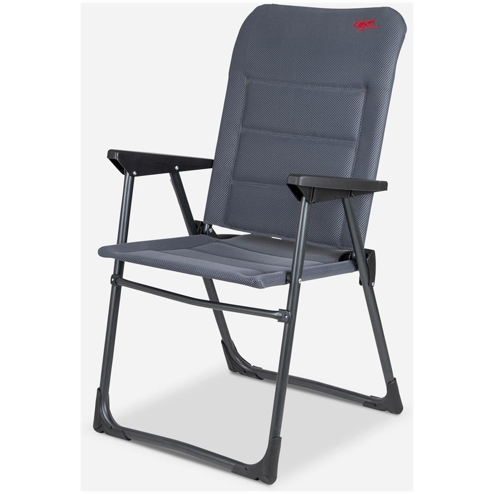 8421228218862 sedia da campeggio 4 gamba /gambe Grigio - Foto 2