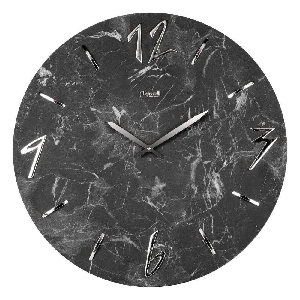 Lowell 11457, Parete, Orologio al quarzo, Rotondo, Grigio, Color marmo, Legno, Italia - Foto 1