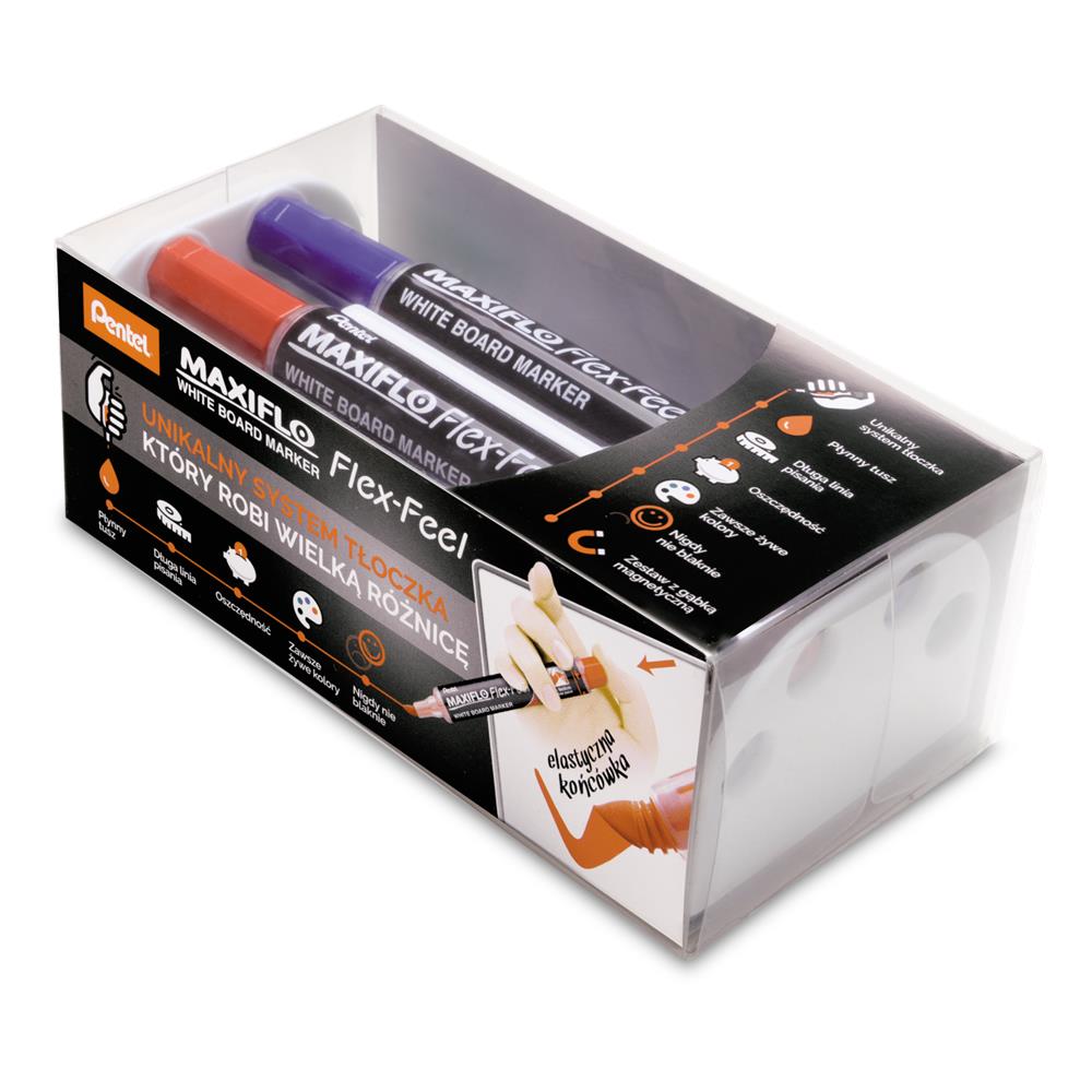 Whiteboard-Marker Maxiflo Flex-Feel rot evidenziatore 12 pz Punta del pennello Rosso - Foto 2