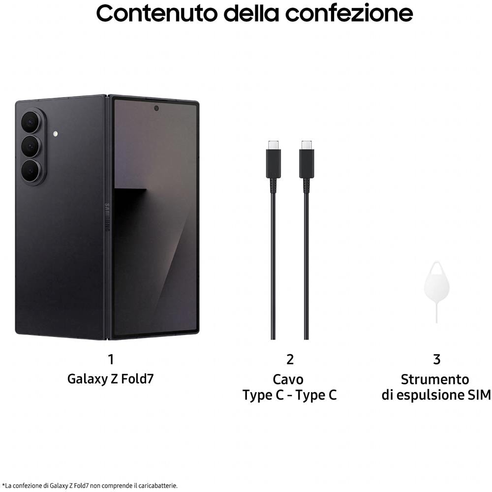 Galaxy Z Fold7 AI 5G 1TB 12GB Ram Display 6,5" / 8" Main Camera 200MP USB Type-C DualSim: nano + eSim Android 16 Snapdragon 8 Gen3 4400mAh Jetblack - Foto 8