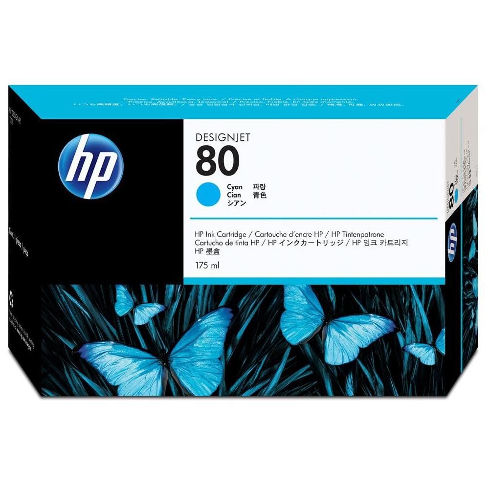 C4872a Cartuccia Ink Originale 80 Ciano DesignJet 1050C / 1055CM Capacità 2200 Pagine - Foto 1