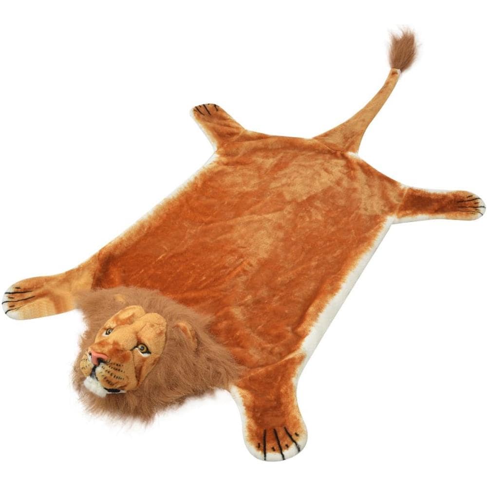 Tappeto di Peluche a Forma di Leone 205 cm Marrone - Foto 1
