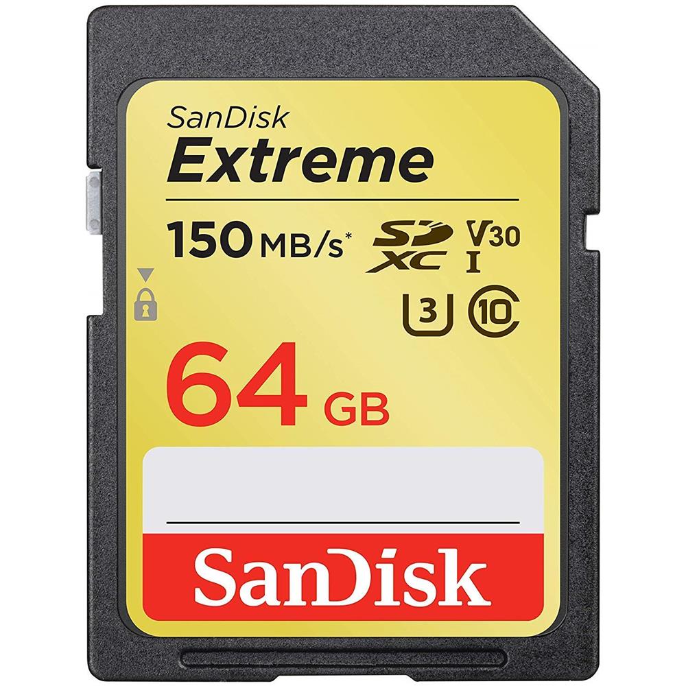 Scheda di Memoria SDXC Extreme 64 GB UHS-I di Classe 10 Velocità 150 MB / s - Foto 1