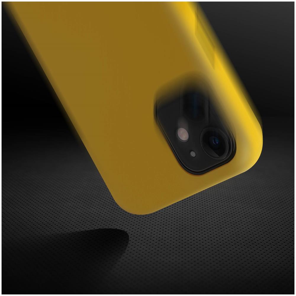 Cover Silicone Apple Iphone 11 Semi-rigida Opaca Finitura Soft Touch Giallo - Foto 2