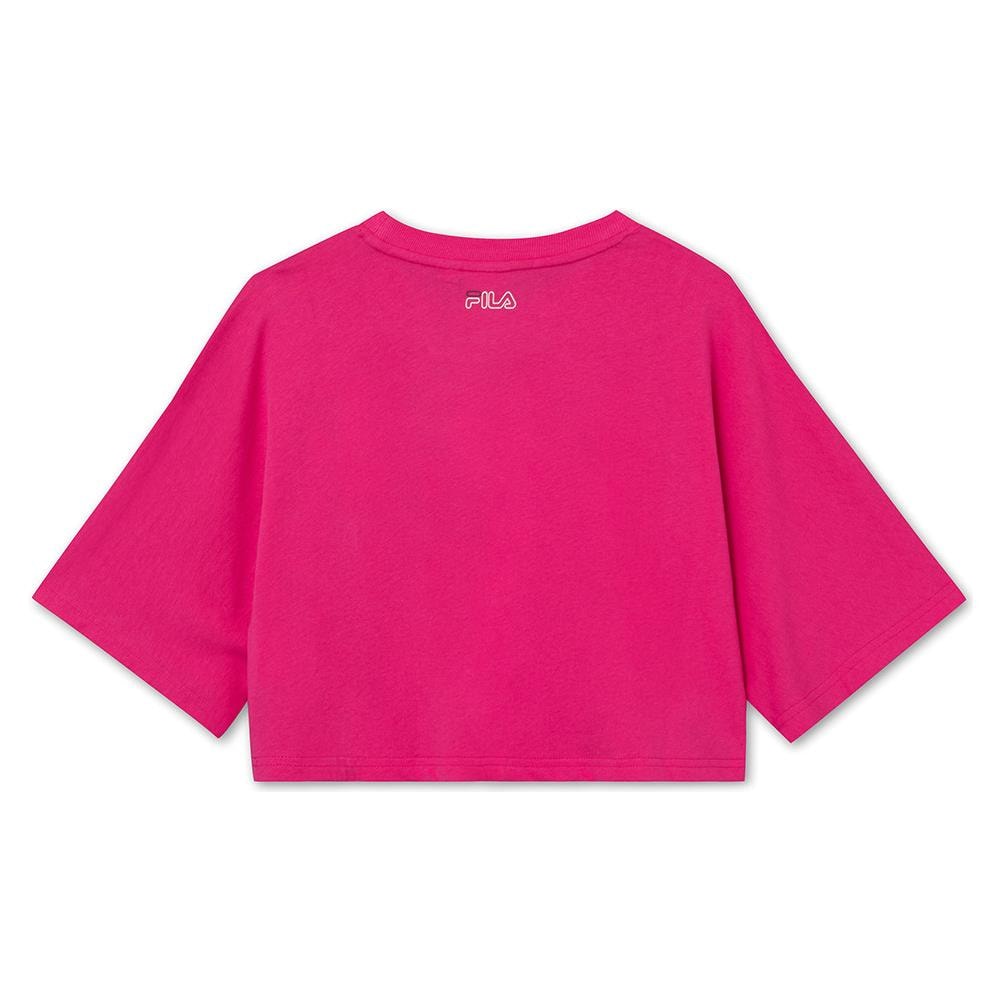 T-shirt Jamielle Wide Cropped Tee Donna - Fuchsia Purple Xs - Foto 1