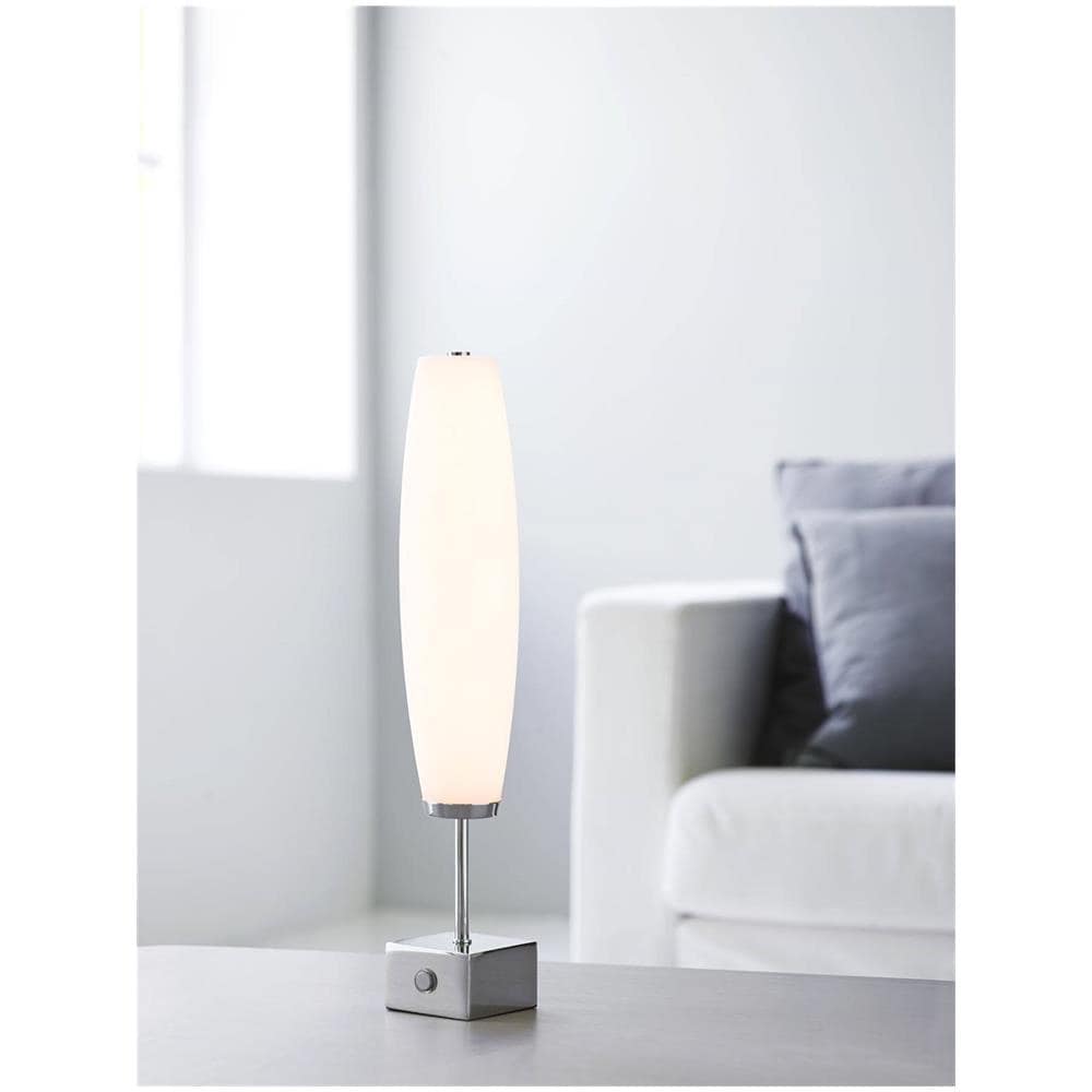 Lampada Da Tavolo A Led 1 Luce Cromo, Bianco - Foto 2