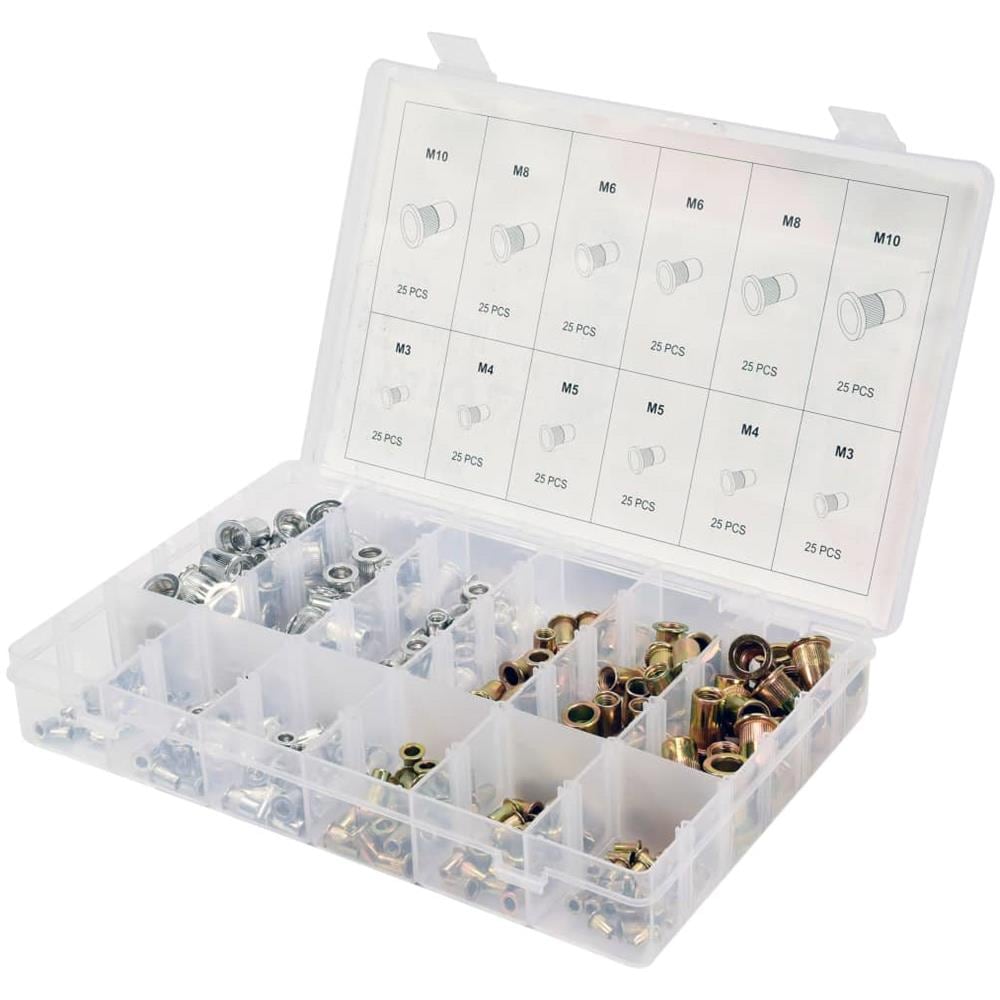 Dadi per Rivetti 300 pz in Alluminio e Acciaio al Carbonio M3-M10 - Foto 2