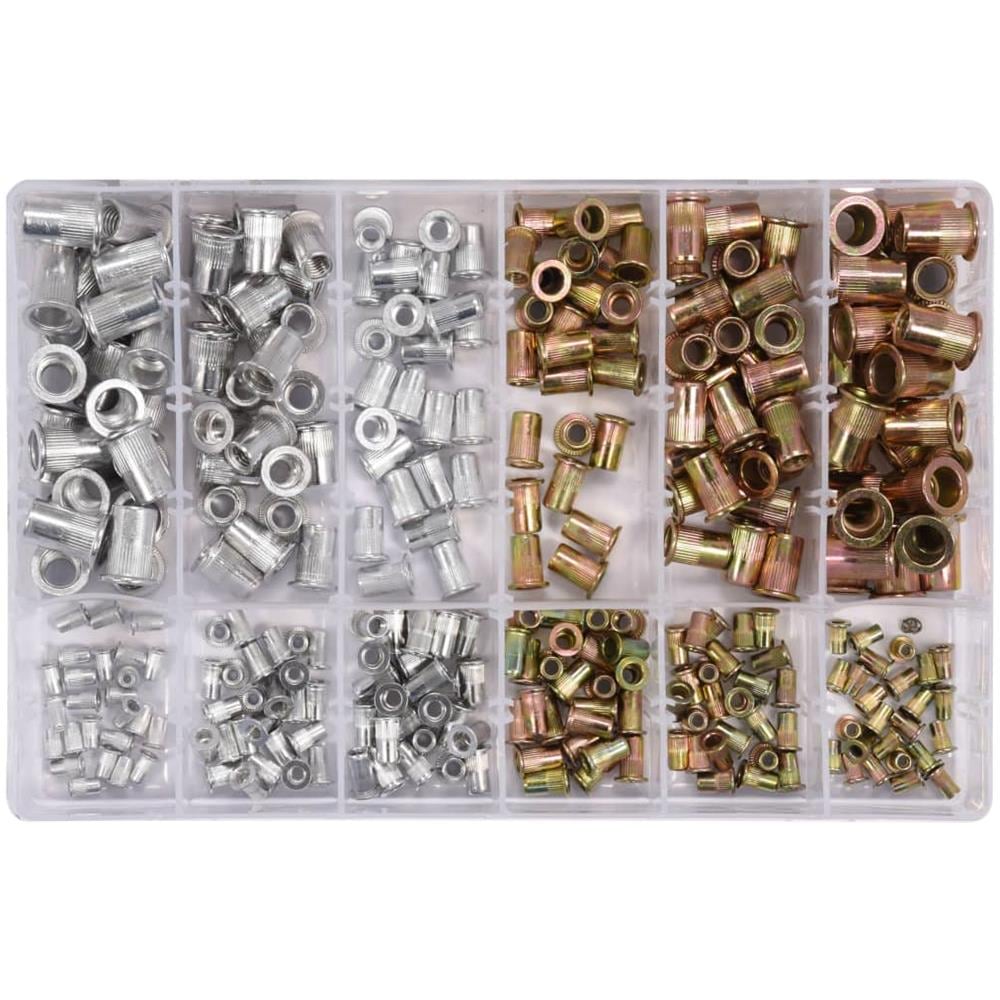 Dadi per Rivetti 300 pz in Alluminio e Acciaio al Carbonio M3-M10 - Foto 1