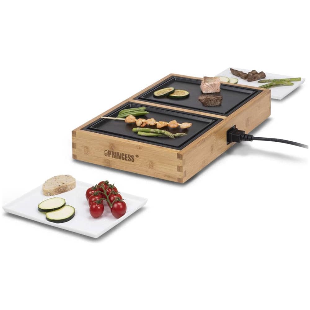 Piastra Elettrica DINNER4TWO Pure con Potenza 420 W Colore Legno - Foto 2