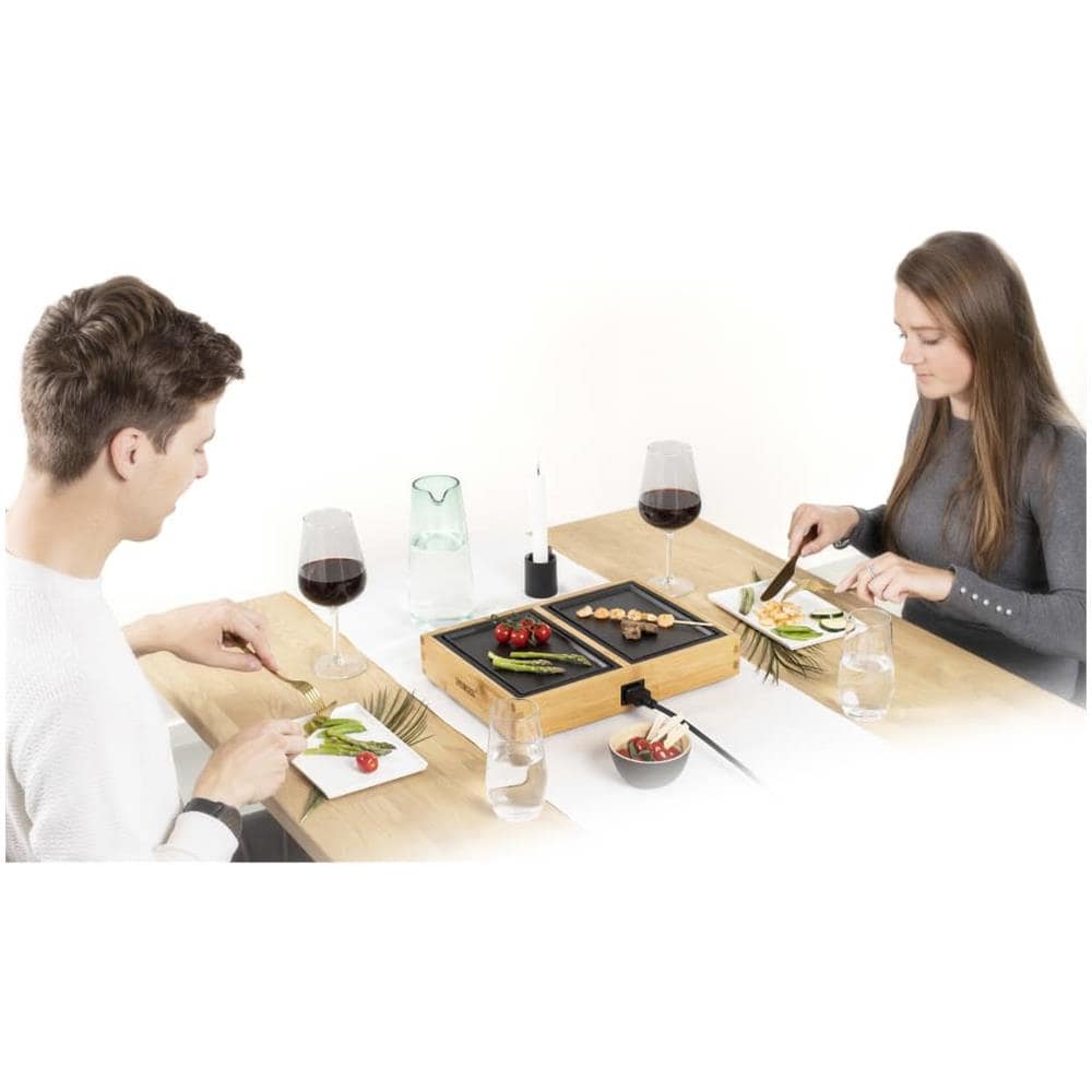 Piastra Elettrica DINNER4TWO Pure con Potenza 420 W Colore Legno - Foto 7