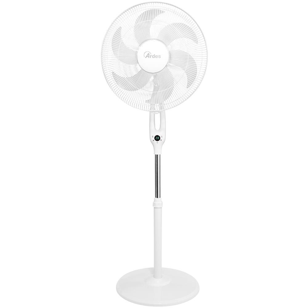 Ventilatore a Piantana AR5PR4001 con Display LED Diametro 30 cm 3 Livelli Velocità Timer Potenza 45 W Colore Bianco - Foto 2
