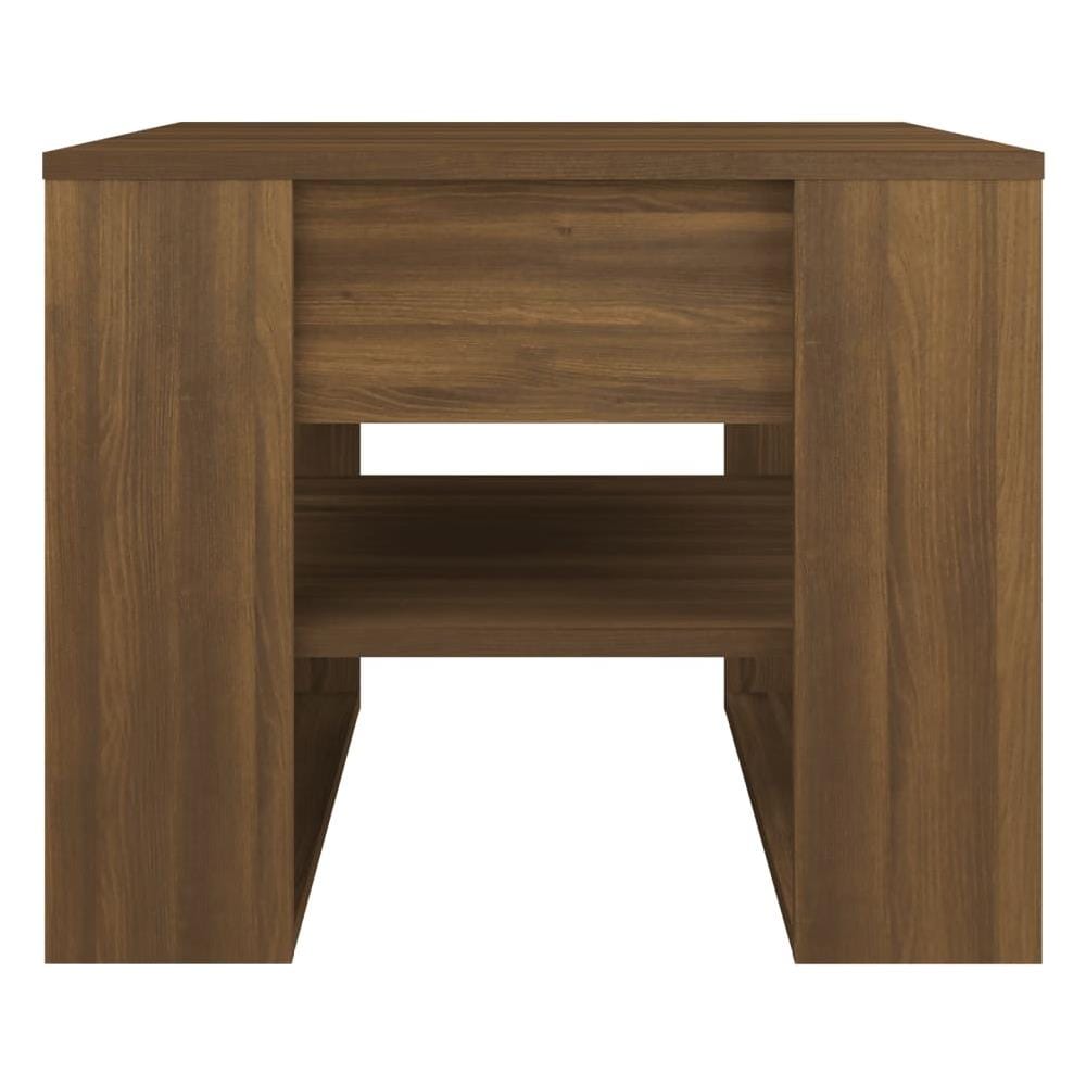 Tavolino Da Salotto Marrone 55,5x55x45 Cm Legno Multistrato - Foto 2