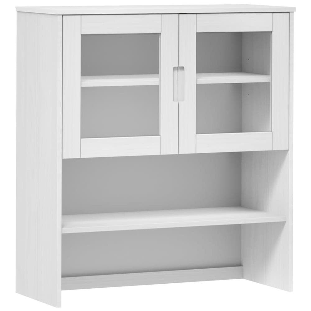 Ripiano Superiore Per Credenza Bianco 90x35x100cm Massello Pino - Foto 2