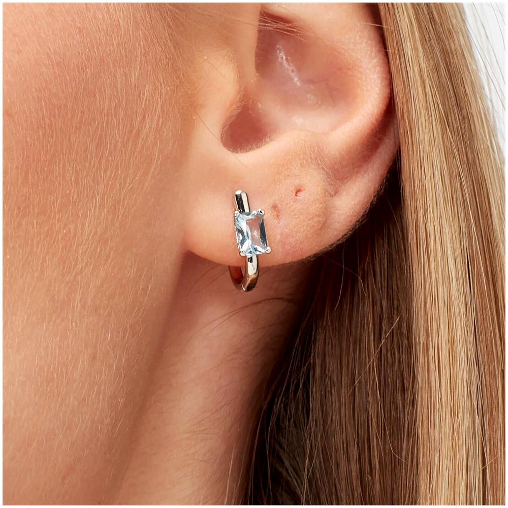 Monorecchino Donna A Forma Di U In Argento 925 Collezione Fancy Fcl08 - Foto 2