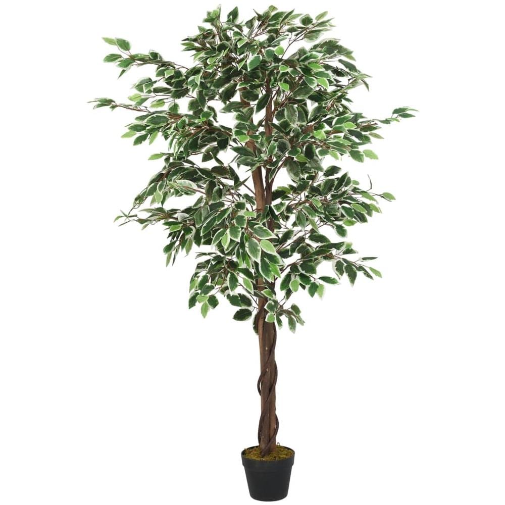Albero Di Ficus Artificiale 1008 Foglie 180 Cm Verde - Foto 2