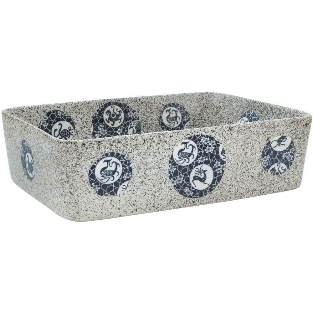 Lavabo Appoggio Multicolore Rettangolare 46x35,5x13 Cm Ceramica - Foto 2