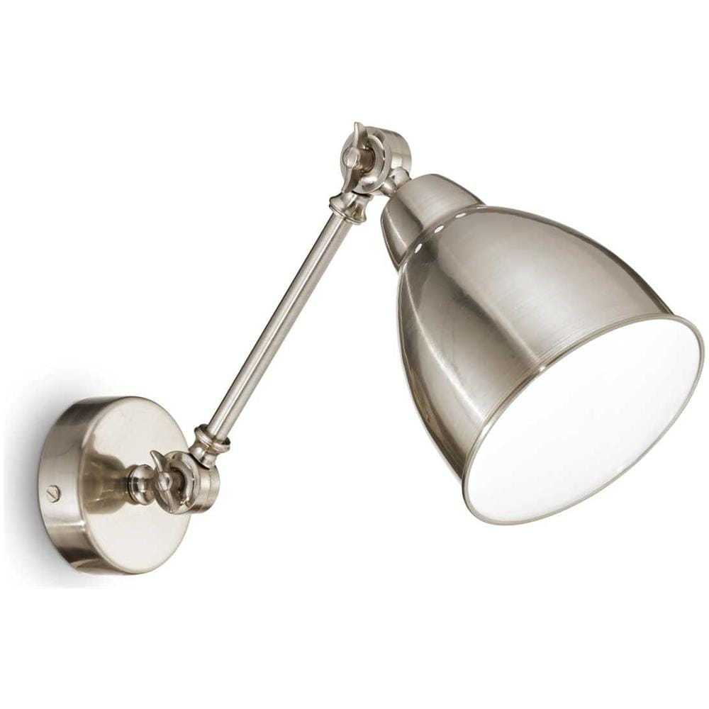 Lampada Da Parete Newton Ap1 Nickel Max 1 X 60w E27 - 240v - Foto 6