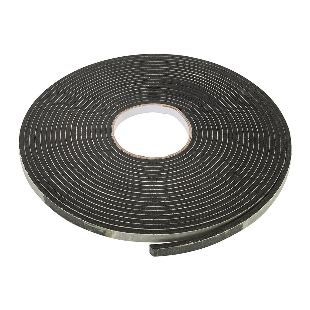 294315 Guarnizione Paraspifferi Autoadesiva In Schiuma Eva 3-8 Mm / 10,5 M, Nera - Foto 1