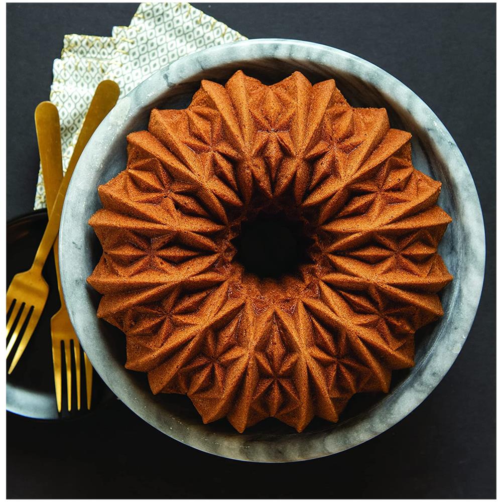 Stampo Torta Taglio Cristallo Alluminio Pressofuso Bundt Cake - Foto 6