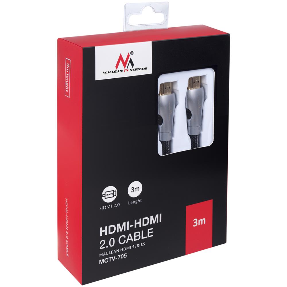 Cavo Hdmi 2.0 4k Uhd 3m Copper È Un'interfaccia Multimediale Ad Alta Definizione - Foto 2
