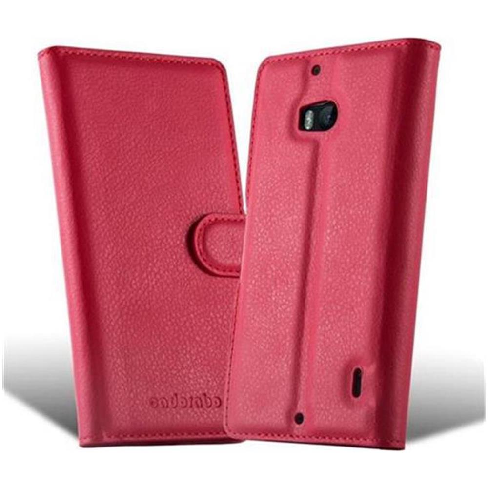 Custodia Compatibile Con Nokia Lumia 929 / 930 In Rosso Carminio - Coperchio Protettiva Con Chiusura Magnetica, Funzione Stand E Tasca Per Le Carte - Foto 5