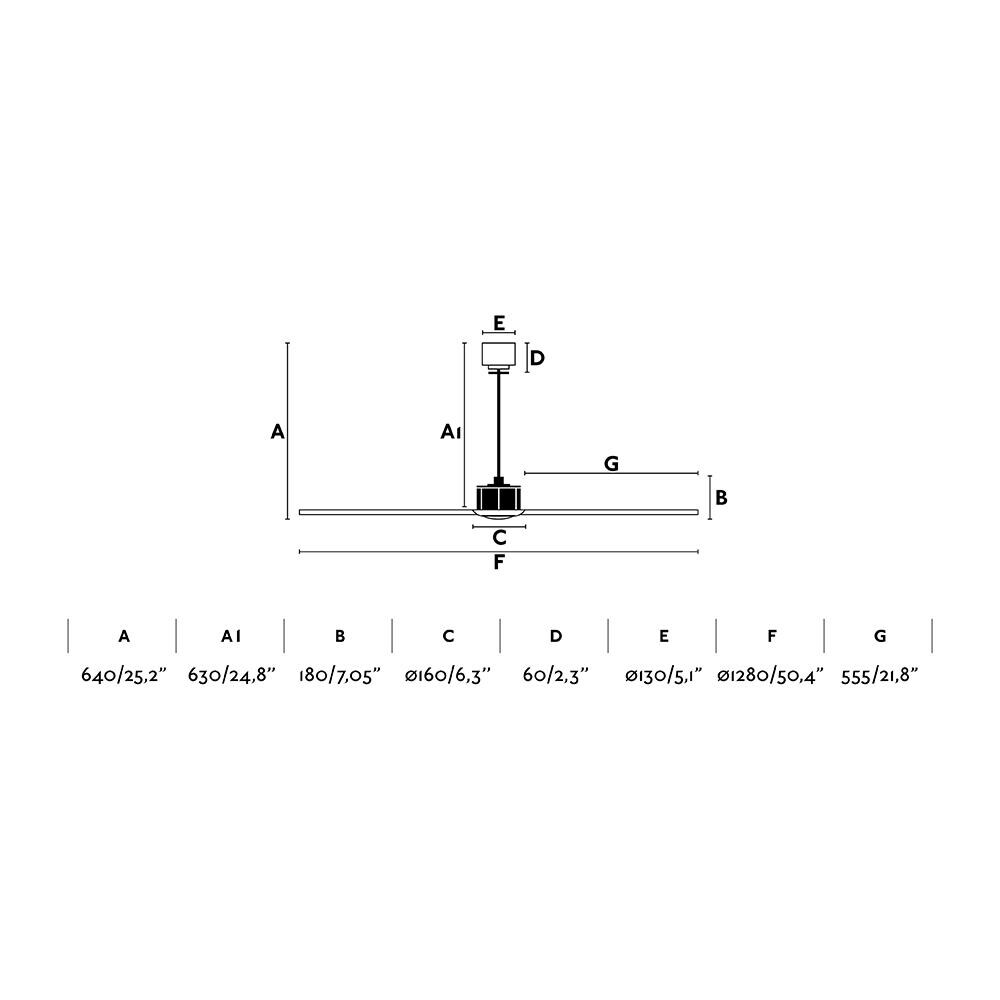 Ventilatore Da Soffito Just Fan Oro Vecchio - Foto 2