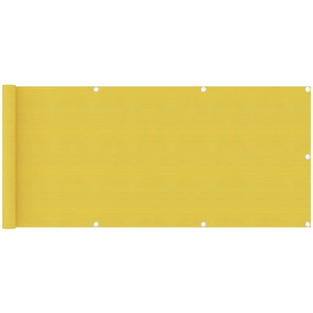 Paravento Da Balcone Giallo 75x400 Cm In Hdpe - Foto 1